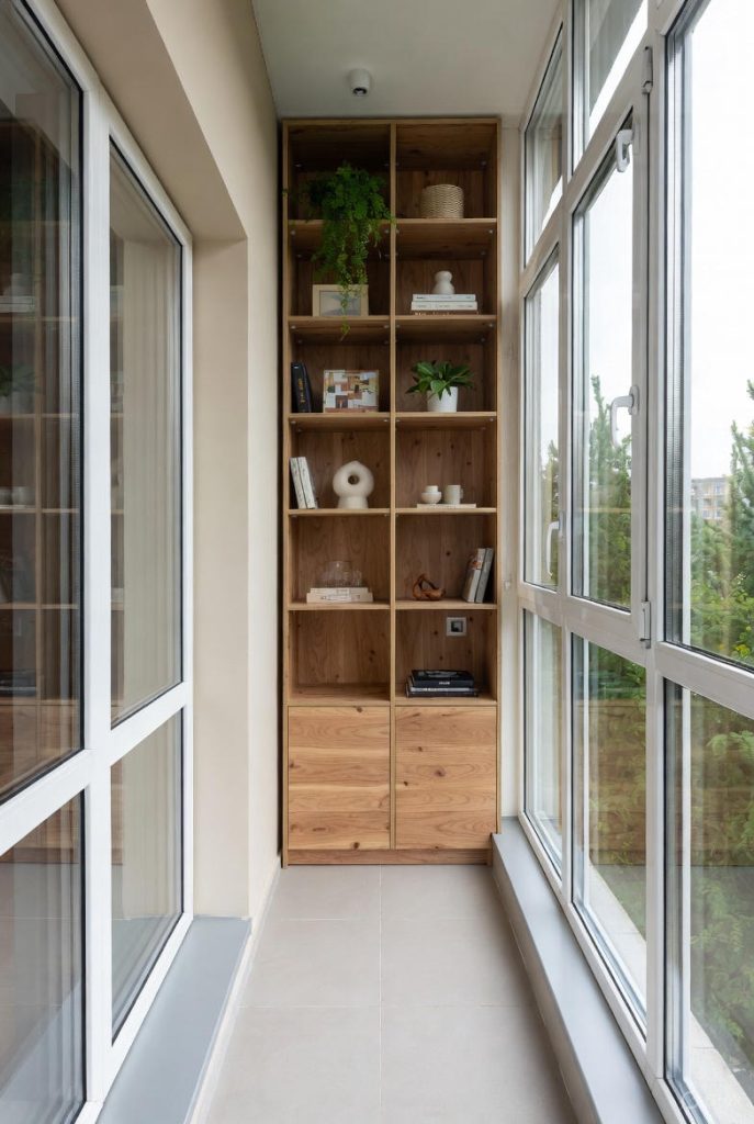 Мебель для балконов и лоджий - стеллаж